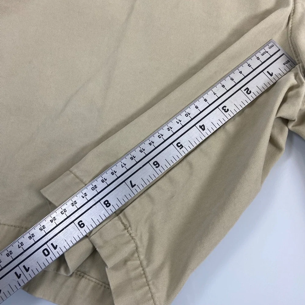 Polo Ralph Lauren Mens 38‎ Khaki Tan Chino Shorts 100% Cotton Twill 9in Preppy